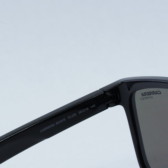 Carrera 8055/S 07ZJ Z9 Square Sunglasses - Black/Green Mirror - Picture 8 of 10